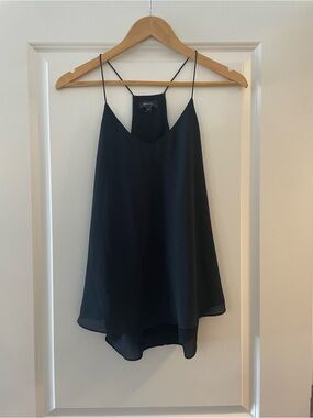 RW&CO. Black Spaghetti Strap Cami Top